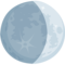 Waxing Crescent Moon emoji on Messenger